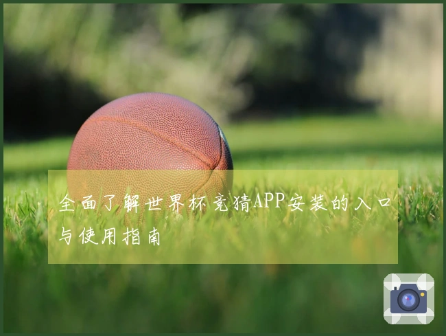 全面了解世界杯竞猜APP安装的入口与使用指南